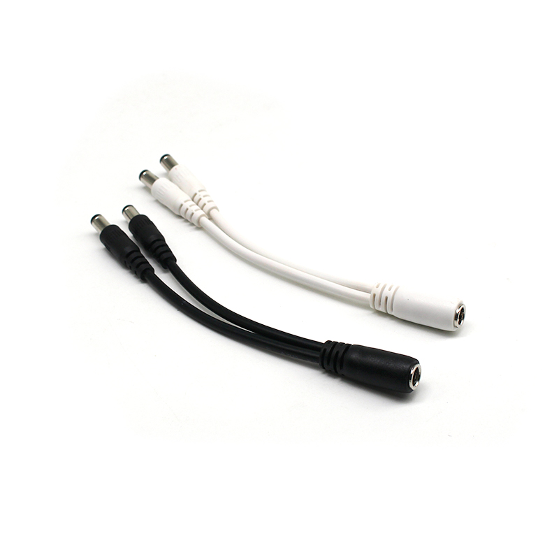Hot Sale 5521 Female Jack to 5521 Plug Splitter Cables DC Plug Adapter Cables DC Connector Male to Female DC Power Cables