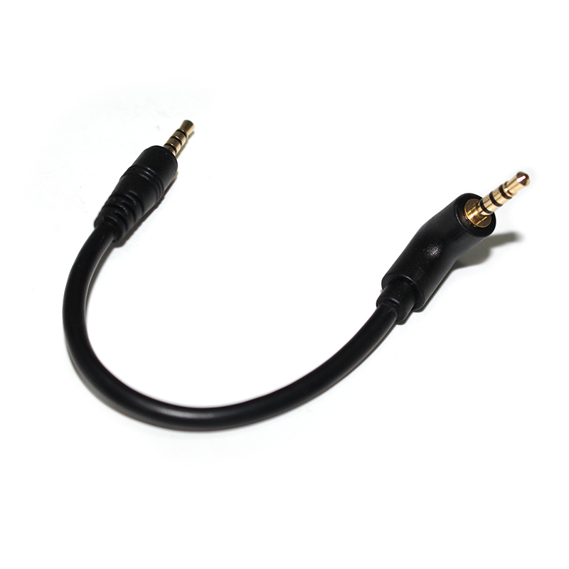 Customized 2.5mm 4 Poles Male Plug to 4 Poles Male Plug Cables TRRS Audio Cables Angled 2.5mm Audio Cables for Headphone