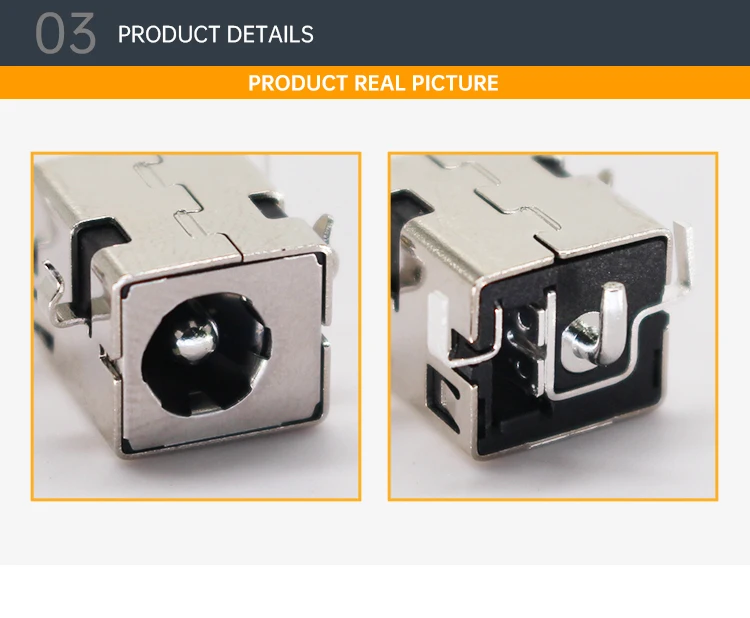 Hot Sale DC044B 5.5mm DC Power Jack Horizontal DC Power Socket for Sinking Plate Large Current Charging Female Connectors