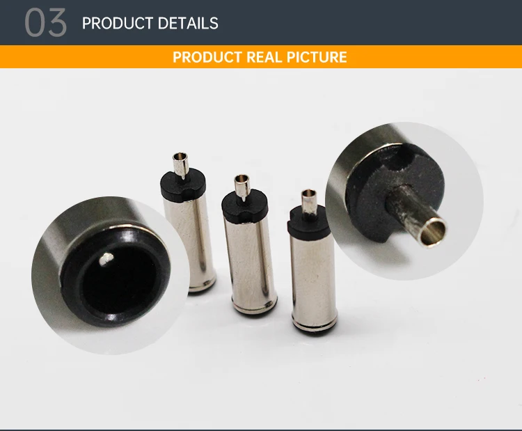 Good Quality 6.5*1.4mm DC Plugs 65P14C225 DC Power Plugs Nickel Plated DC Power Supply Connectors for Power Charging