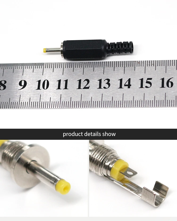 Factory Wholesale Assembly 2.35*0.7mm DC Plugs 102-4771-ND PP3-012 DIY Soldering DC Connectors Power Supply DC Adapters