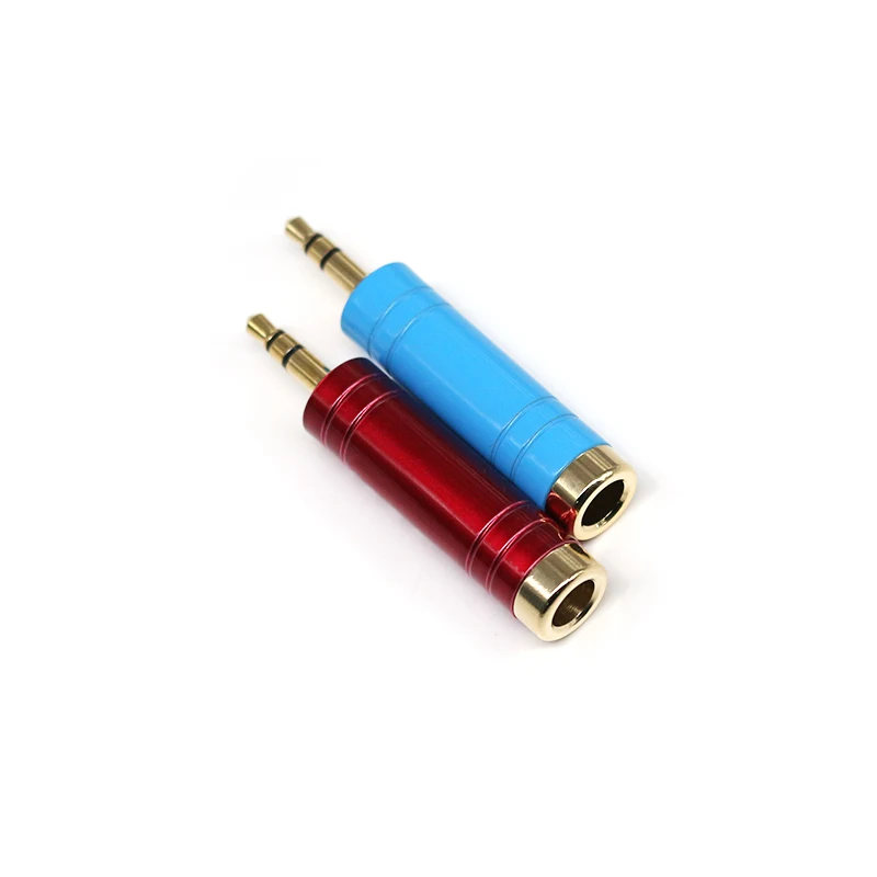 High Quality All-copper 3.5mm Male Connector with 6.5 Pins Microphone Converters Headphone Conversion Plugs 3.5mm to 6.3mm