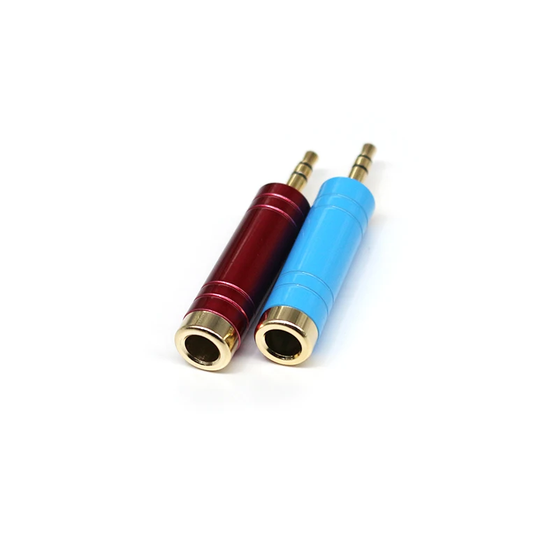 High Quality All-copper 3.5mm Male Connector with 6.5 Pins Microphone Converters Headphone Conversion Plugs 3.5mm to 6.3mm