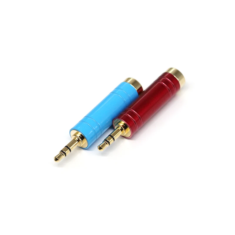 High Quality All-copper 3.5mm Male Connector with 6.5 Pins Microphone Converters Headphone Conversion Plugs 3.5mm to 6.3mm