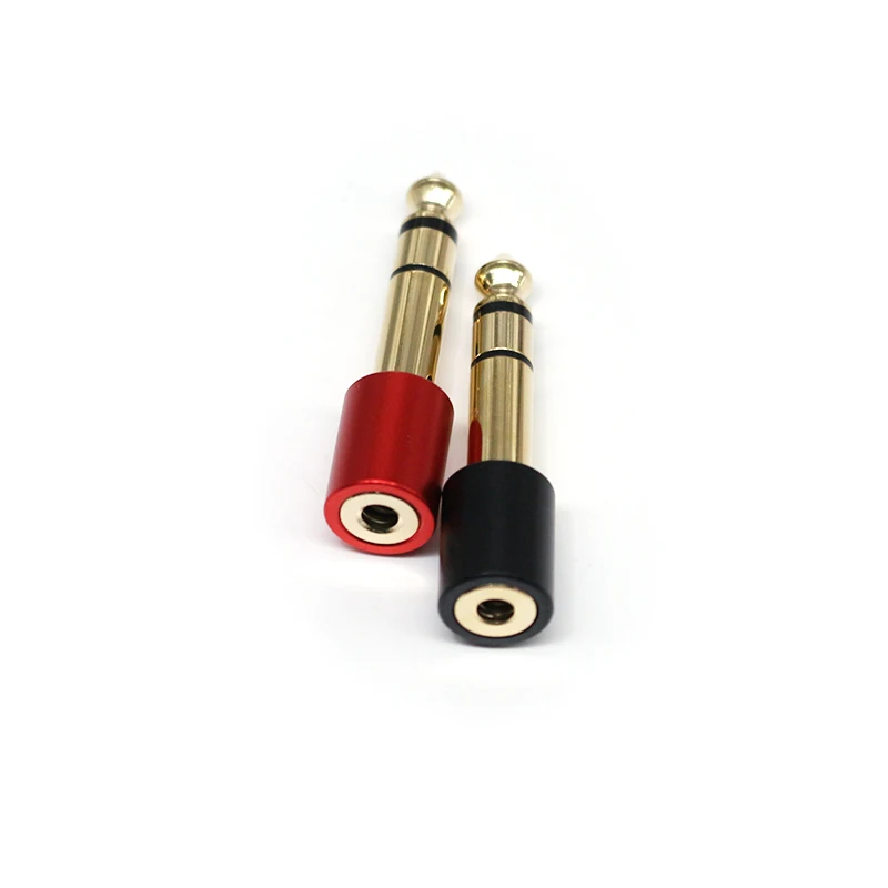 Stereo Audio Adapters Gold Plated Audio Connectors Pure Copper 6.35mm Plug to 3.5mm Jack Audio Adapters Headphone Jack Plug