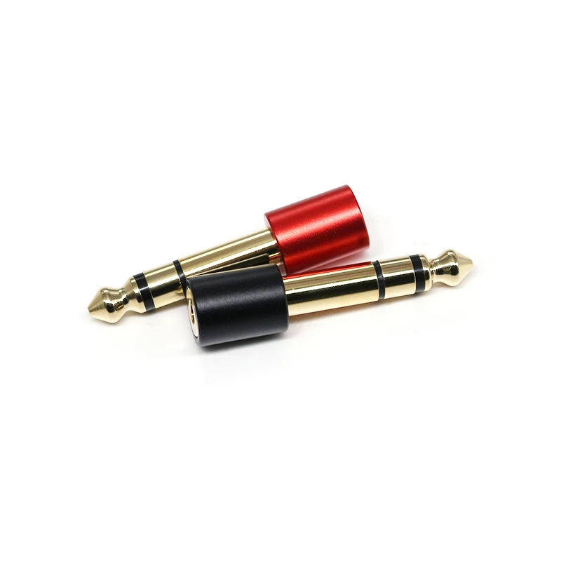 Stereo Audio Adapters Gold Plated Audio Connectors Pure Copper 6.35mm Plug to 3.5mm Jack Audio Adapters Headphone Jack Plug