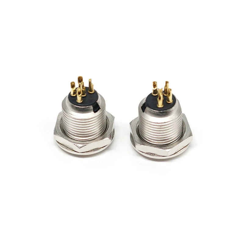 High Quality Mini XLR Female Sockets Mini 5 Pin XLR Threaded ConnectorS Panel Mount Solder Audio Connectors for Audio & Video