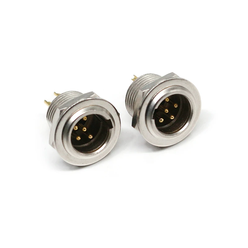 High Quality Mini XLR Female Sockets Mini 5 Pin XLR Threaded ConnectorS Panel Mount Solder Audio Connectors for Audio & Video