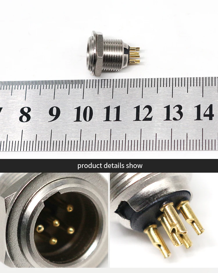 High Quality Mini XLR Female Sockets Mini 5 Pin XLR Threaded ConnectorS Panel Mount Solder Audio Connectors for Audio & Video