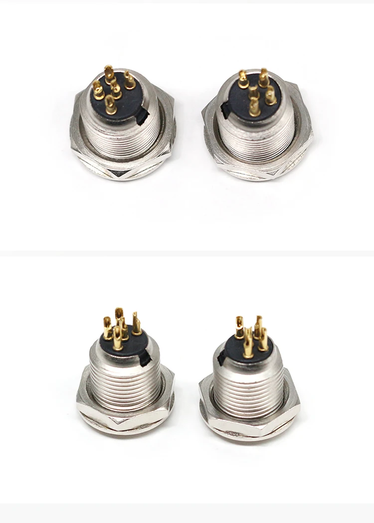 High Quality Mini XLR Female Sockets Mini 5 Pin XLR Threaded ConnectorS Panel Mount Solder Audio Connectors for Audio & Video