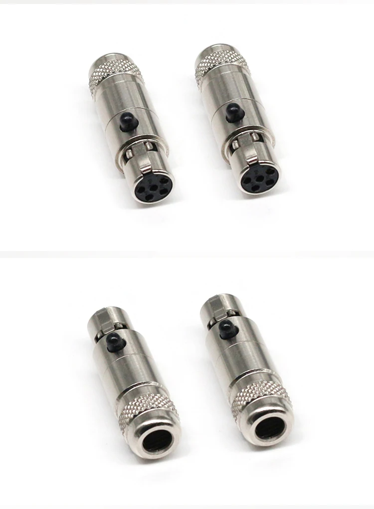 5pin Mini XLR Plugs Aviation Connectors Audio Connectors Nickel Plated XLR Plugs for MIC Microphone Audio Video Connecting