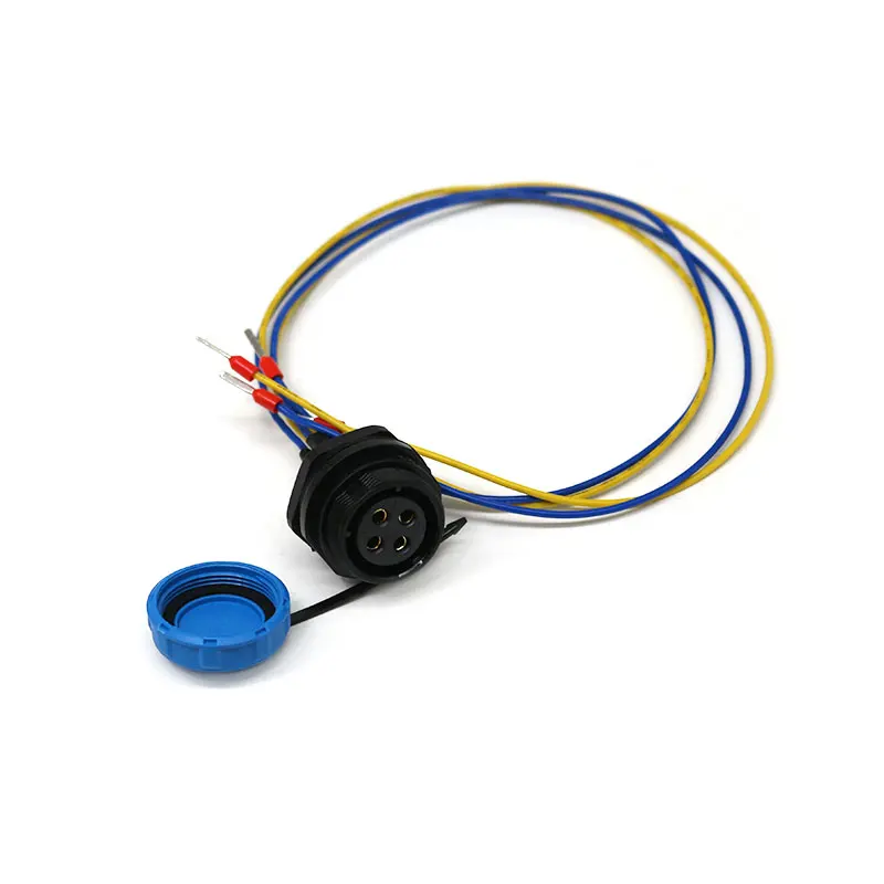 Professional Factory Waterproof 4 Pin PCB Solder Cable Connector to E0508 Terminal Blocks Cables Industrial Aviation Plug Cables