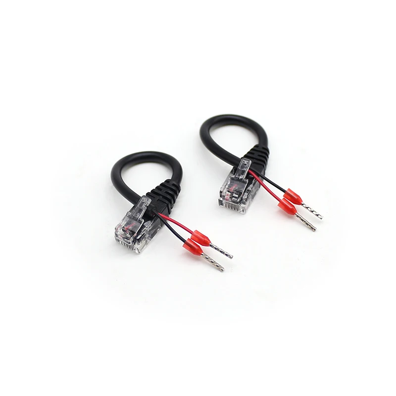 RJ12 6P6C Connectors RJ12 6P6C Male Plugs to Terminal 0508 Wired Cables Ethernet Lan Internet Cables Telecommunication Cables