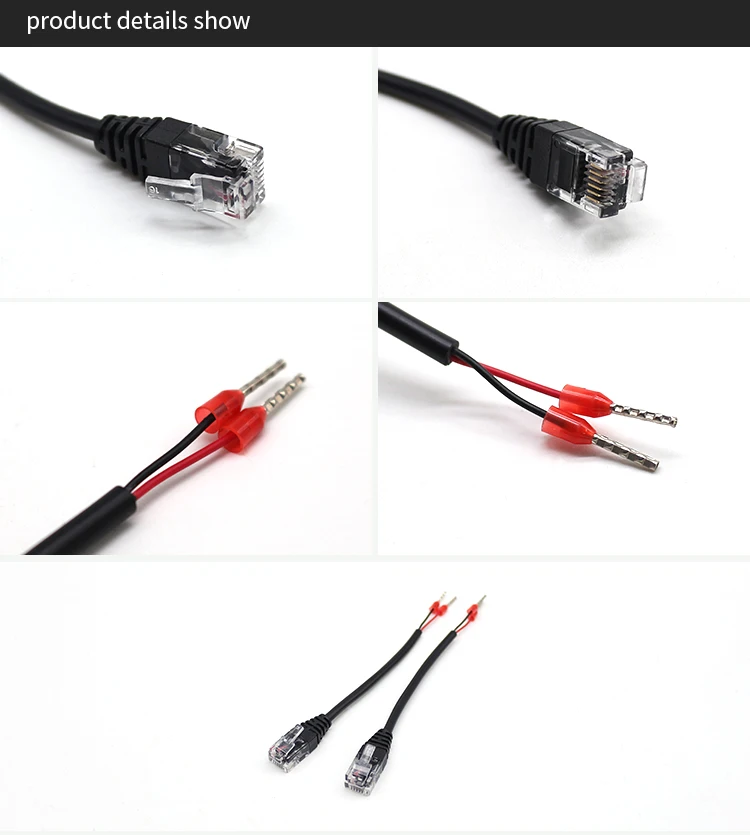 RJ12 6P6C Connectors RJ12 6P6C Male Plugs to Terminal 0508 Wired Cables Ethernet Lan Internet Cables Telecommunication Cables