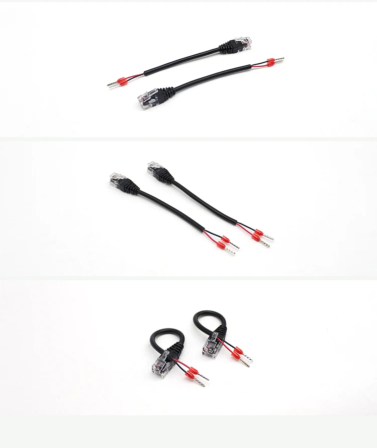 RJ12 6P6C Connectors RJ12 6P6C Male Plugs to Terminal 0508 Wired Cables Ethernet Lan Internet Cables Telecommunication Cables