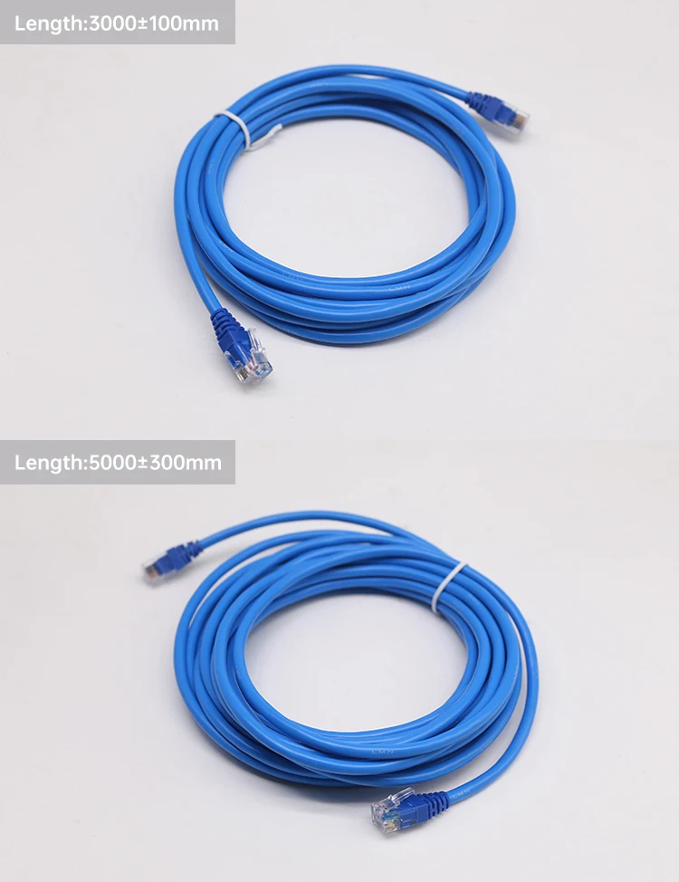 High Quality Customized RJ12 RJ45 Ethernet Cable CAT5E CAT6A UTP LAN Wifi Router Cable for Computer Network Connection
