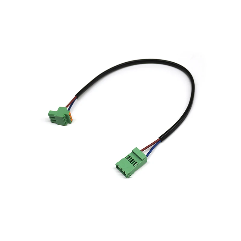 Customized Power Supply Cables ICC2.5 to FKCOR2.5 H05WH2-F Wire Harness 5.08mm 3 Pins Pluggable Terminal Block Wiring Harness