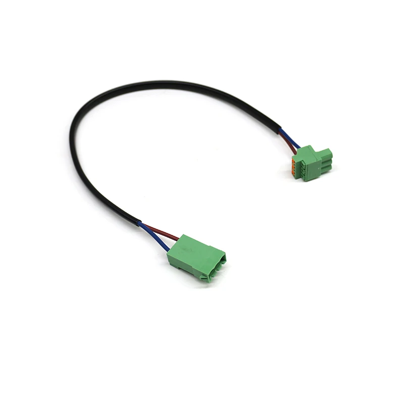 Customized Power Supply Cables ICC2.5 to FKCOR2.5 H05WH2-F Wire Harness 5.08mm 3 Pins Pluggable Terminal Block Wiring Harness
