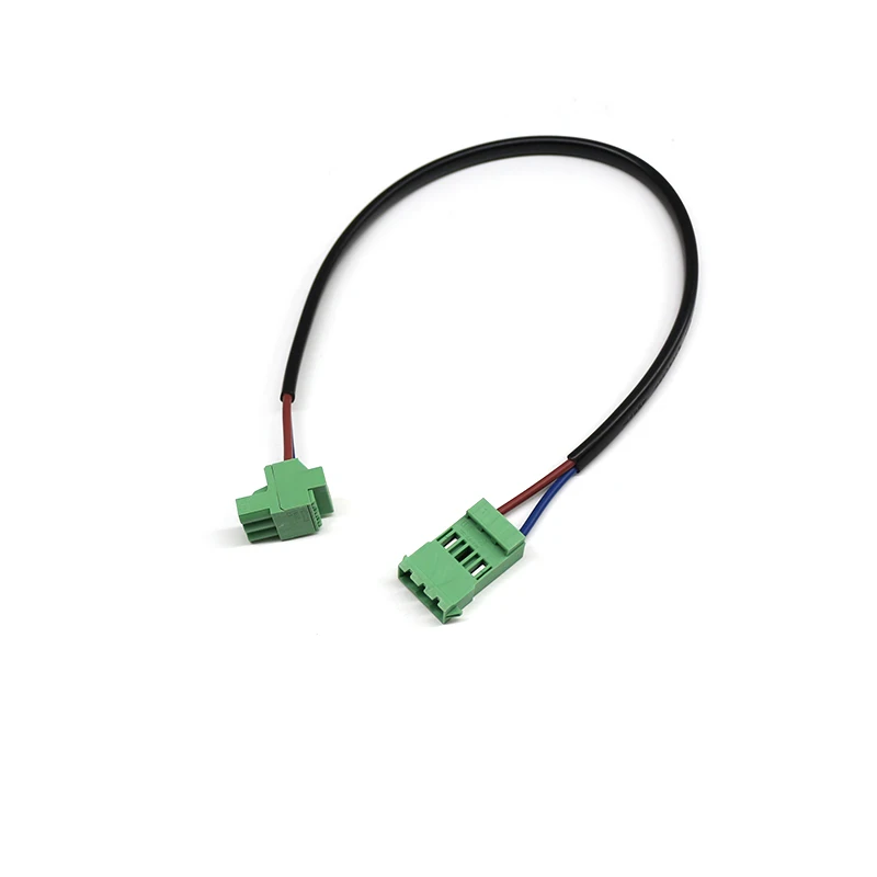 Customized Power Supply Cables ICC2.5 to FKCOR2.5 H05WH2-F Wire Harness 5.08mm 3 Pins Pluggable Terminal Block Wiring Harness