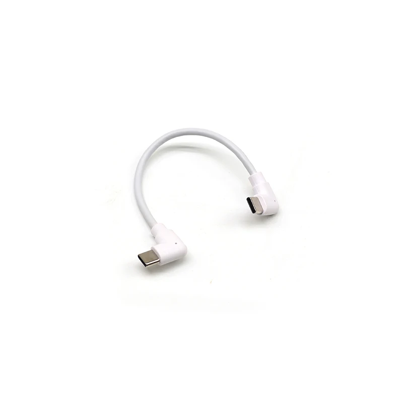 Reliable Quality Elbow Type C Plug to Type C Plug Cables Fast Speed Type C Data Cables Quick Charging Cables for Mobile Phone