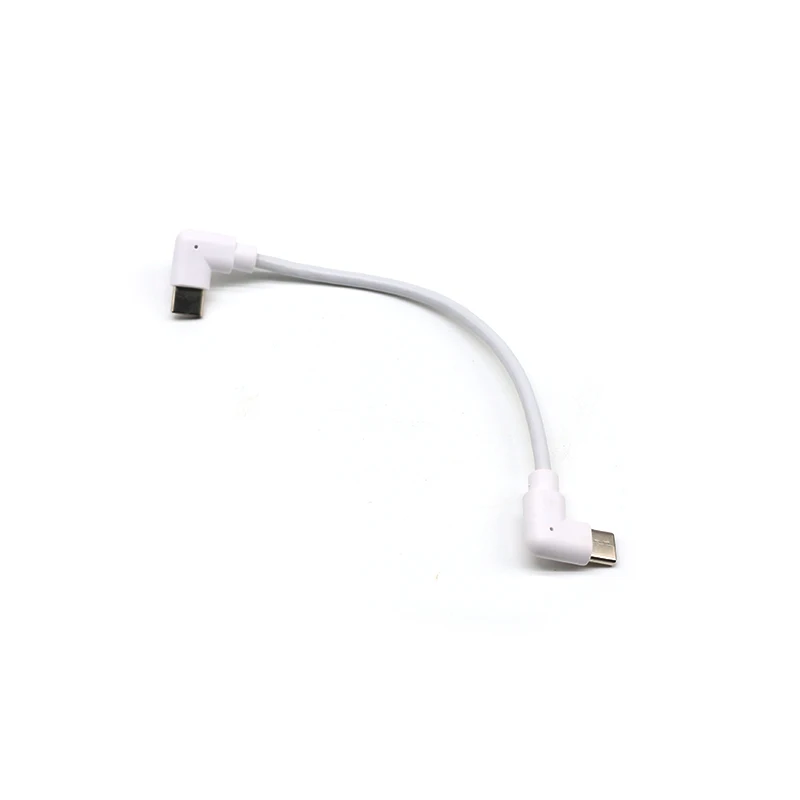Reliable Quality Elbow Type C Plug to Type C Plug Cables Fast Speed Type C Data Cables Quick Charging Cables for Mobile Phone