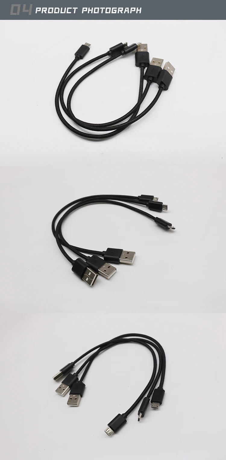 Factory Wholesale USB a Male Plug to Micro USB Cables Micro B USB Cable Fast Charger Data Cable USB a to Micro B Male Cables