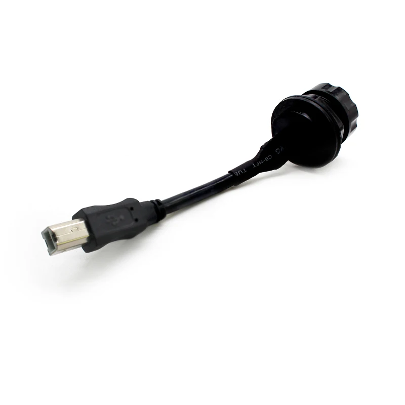Good Quality Waterproof USB B Male Plug to USB B Female Jack Socket Cables Panel Mount Type B Power Extension Cables for Printer