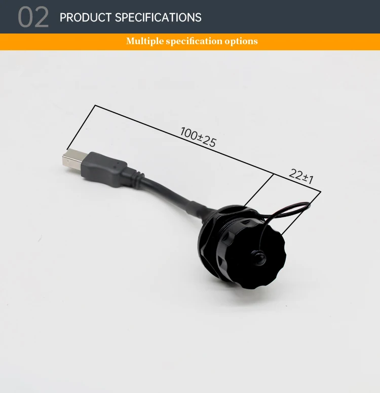 Good Quality Waterproof USB B Male Plug to USB B Female Jack Socket Cables Panel Mount Type B Power Extension Cables for Printer