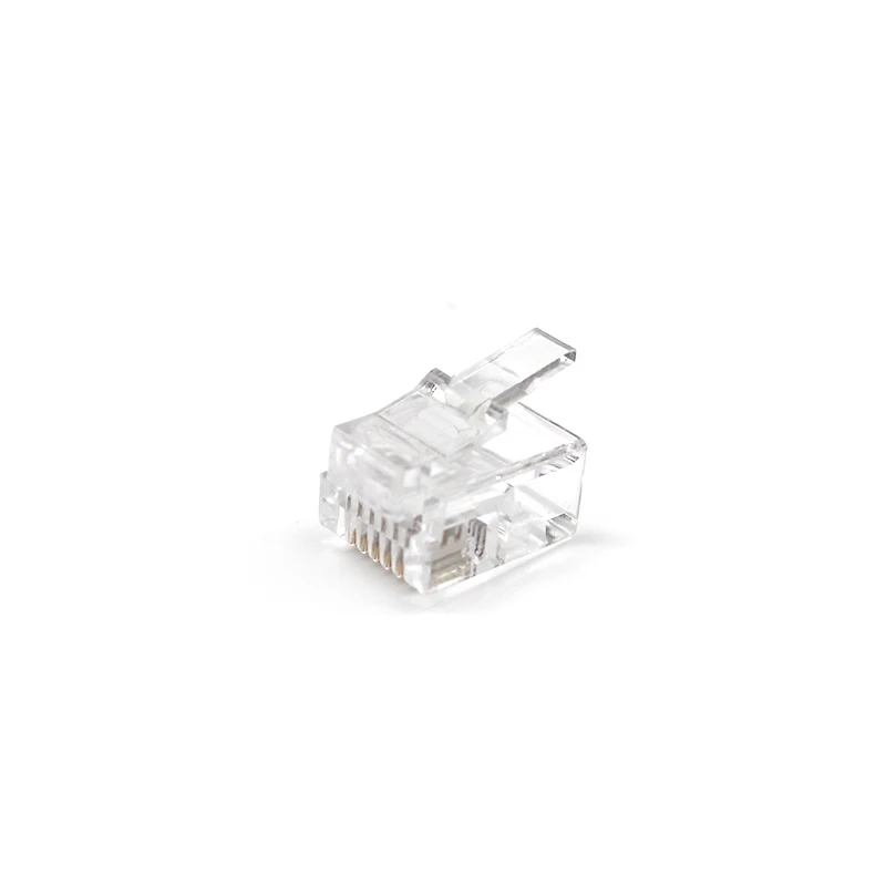RJ11 Male Connectors 6P4C 6P6C for Telephone Cable Ethernet UTP Plug Rj45 Female Connectors Chinese Professional Factory