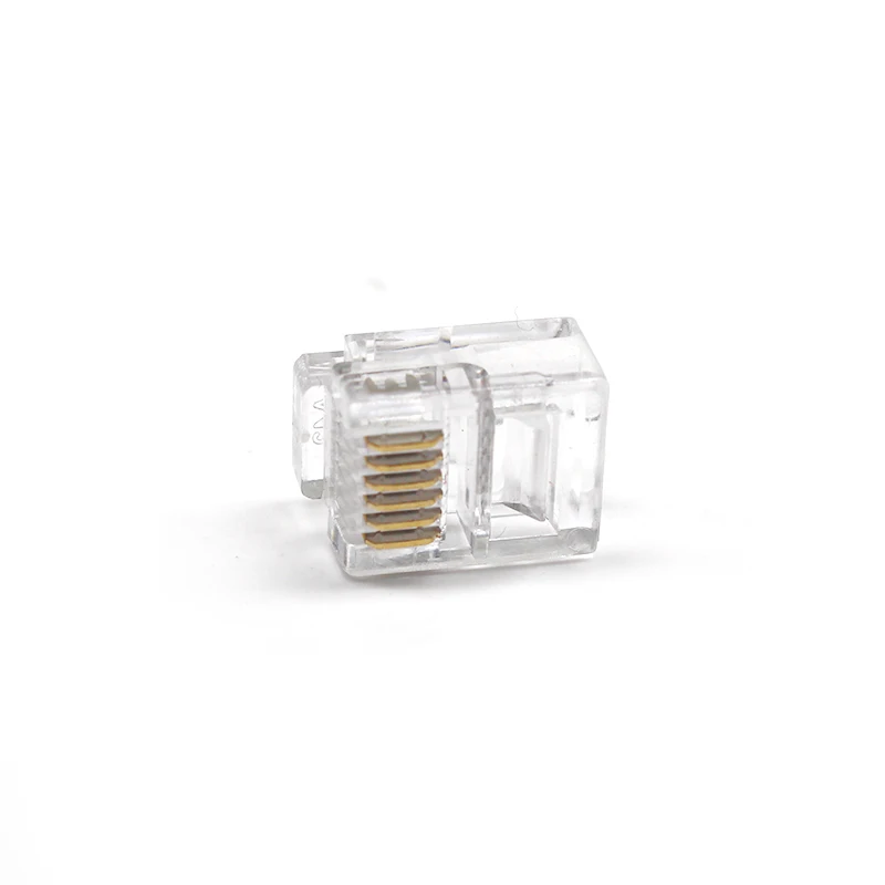 RJ11 Male Connectors 6P4C 6P6C for Telephone Cable Ethernet UTP Plug Rj45 Female Connectors Chinese Professional Factory