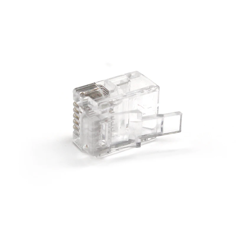 RJ11 Male Connectors 6P4C 6P6C for Telephone Cable Ethernet UTP Plug Rj45 Female Connectors Chinese Professional Factory