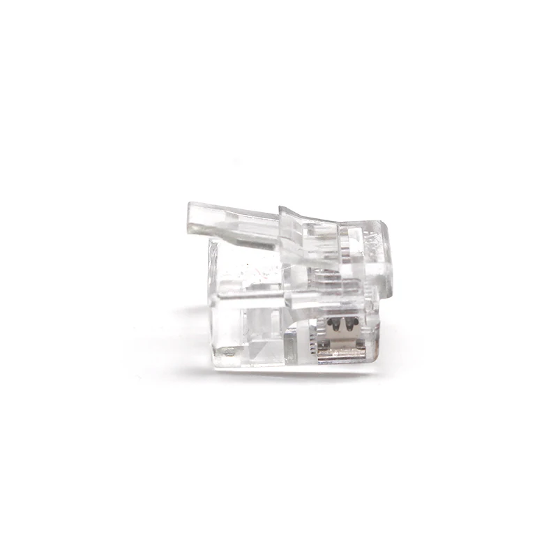 RJ11 Male Connectors 6P4C 6P6C for Telephone Cable Ethernet UTP Plug Rj45 Female Connectors Chinese Professional Factory