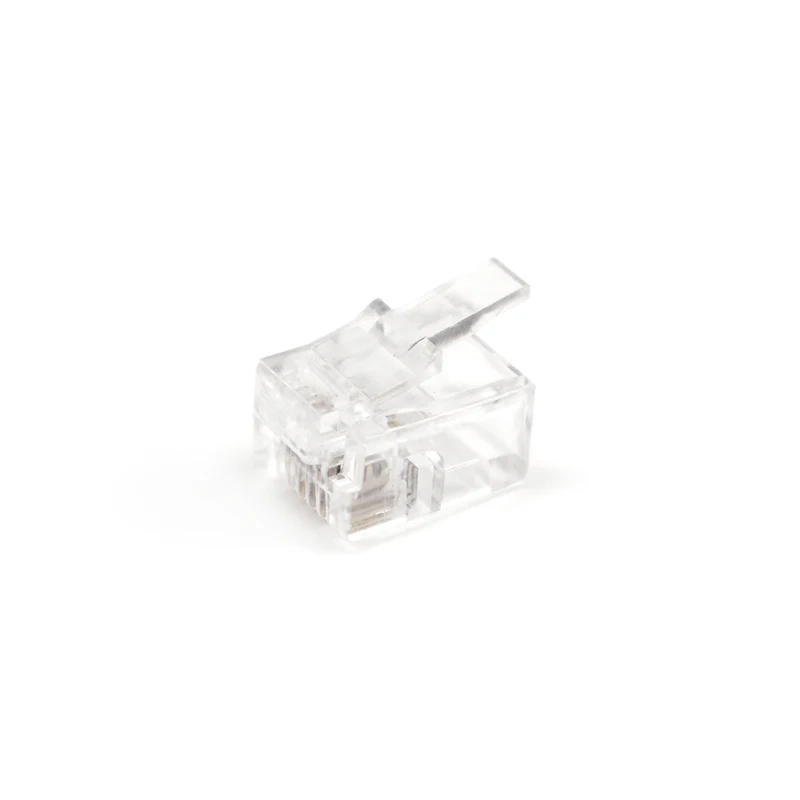 Professional OEM ODM RJ11  6P4C Plugs Ethernet Connectors for Telephone Cable Ethernet UTP Plug RJ11 Male Plug Connectors