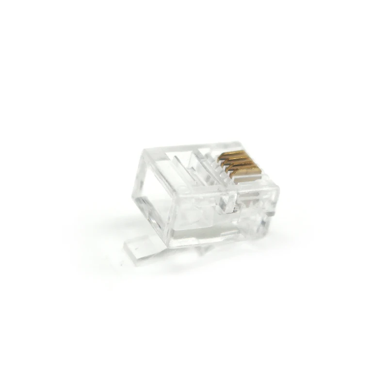 Professional OEM ODM RJ11  6P4C Plugs Ethernet Connectors for Telephone Cable Ethernet UTP Plug RJ11 Male Plug Connectors