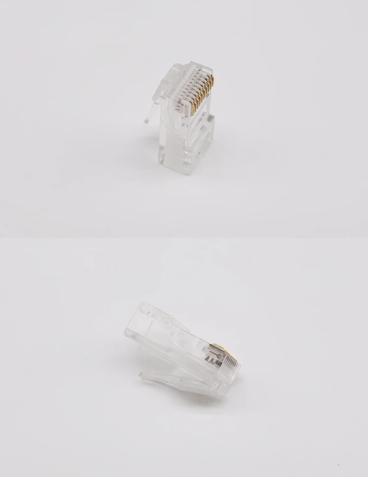 Hot Sale Transparent RJ45 Connectors RJ45 10P10C Male Plugs 10P Ethernet Connectors Modular Plugs POE Switch Connectors
