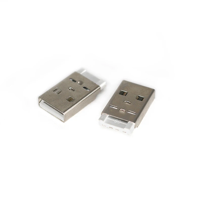 Fast Speed USB Plugs Data Transmission Charging USB 2.0 4Pin Short Body a Type Male Plugs SMT Male USB Connectors for USB Cable