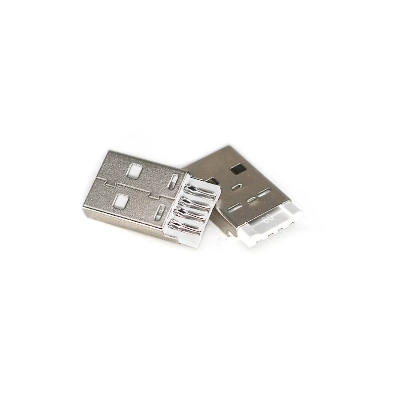 Fast Speed USB Plugs Data Transmission Charging USB 2.0 4Pin Short Body a Type Male Plugs SMT Male USB Connectors for USB Cable