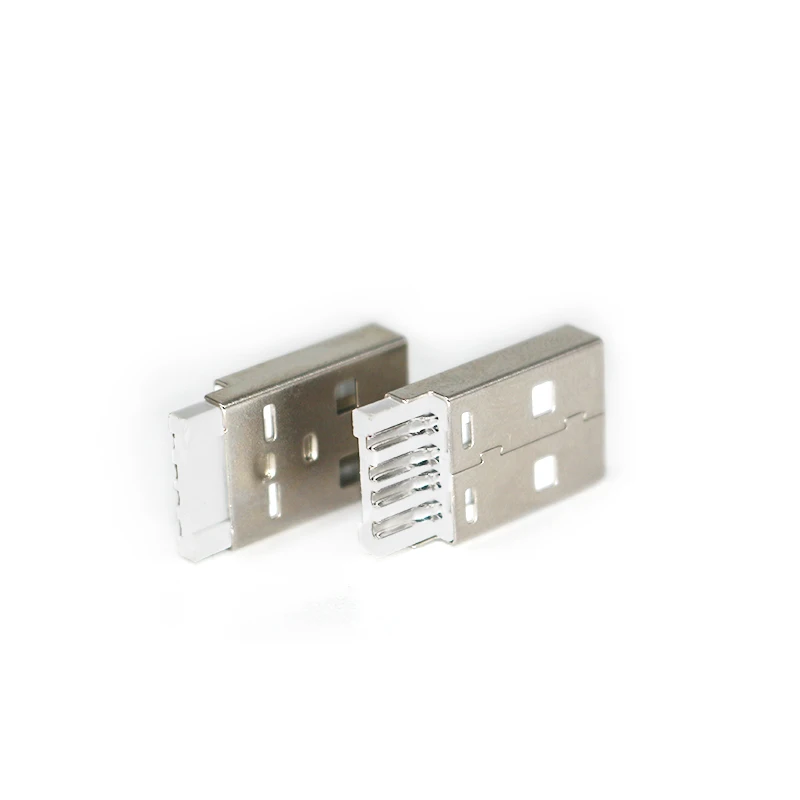 Fast Speed USB Plugs Data Transmission Charging USB 2.0 4Pin Short Body a Type Male Plugs SMT Male USB Connectors for USB Cable