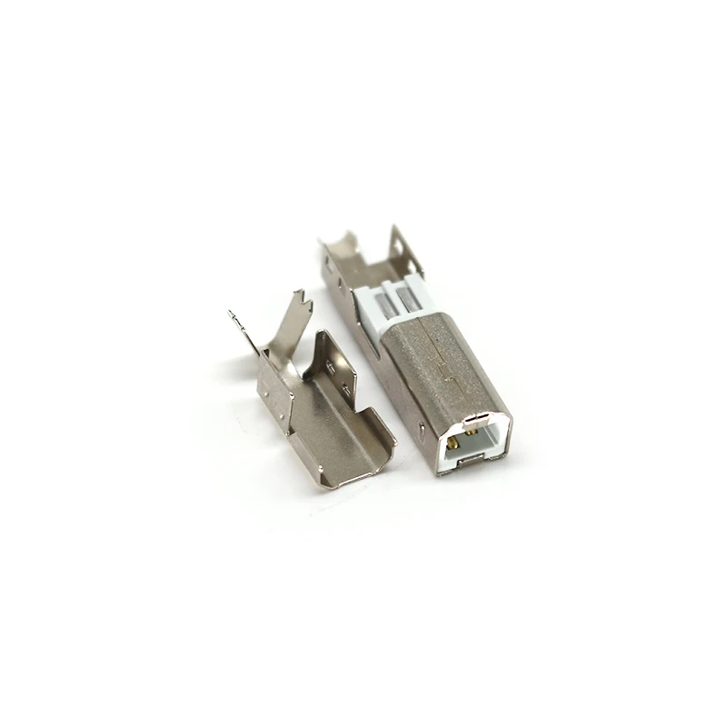 Good Quality USB B Male Plugs 3pcs Set Data Transmission Charging USB 2.0 Male Plugs Assembly USB Connectors for USB Cable