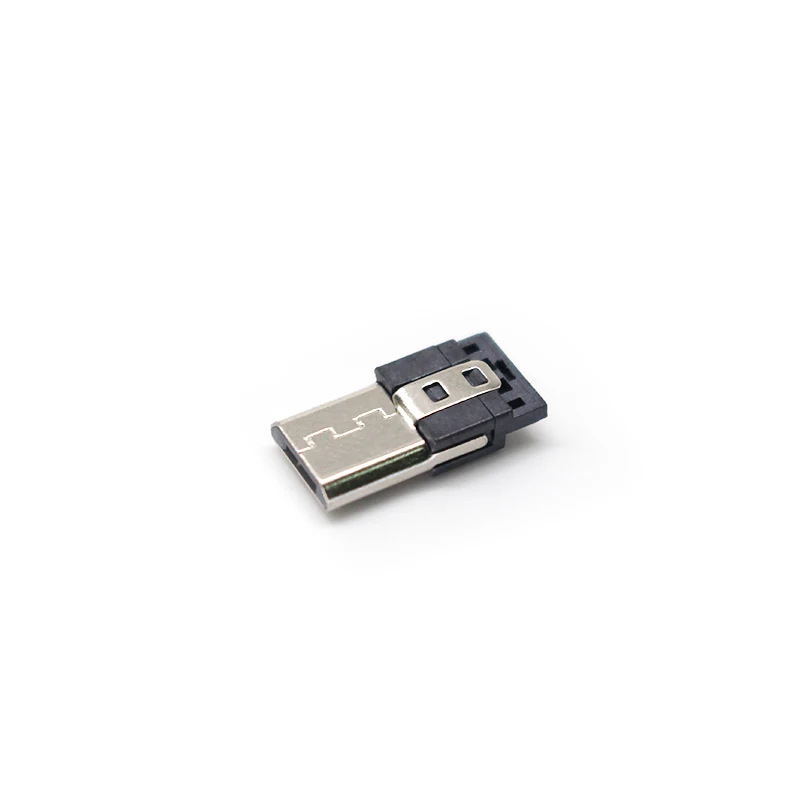 5Pin 4Pin Male Micro USB Connector Copper MicroUSB Plug Mini USB Male MICRO 5P Welded Wire with Shell Plug-in Interface