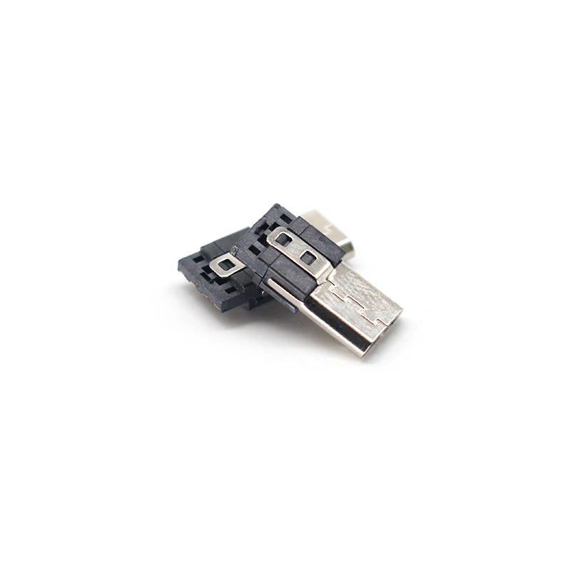 5Pin 4Pin Male Micro USB Connector Copper MicroUSB Plug Mini USB Male MICRO 5P Welded Wire with Shell Plug-in Interface