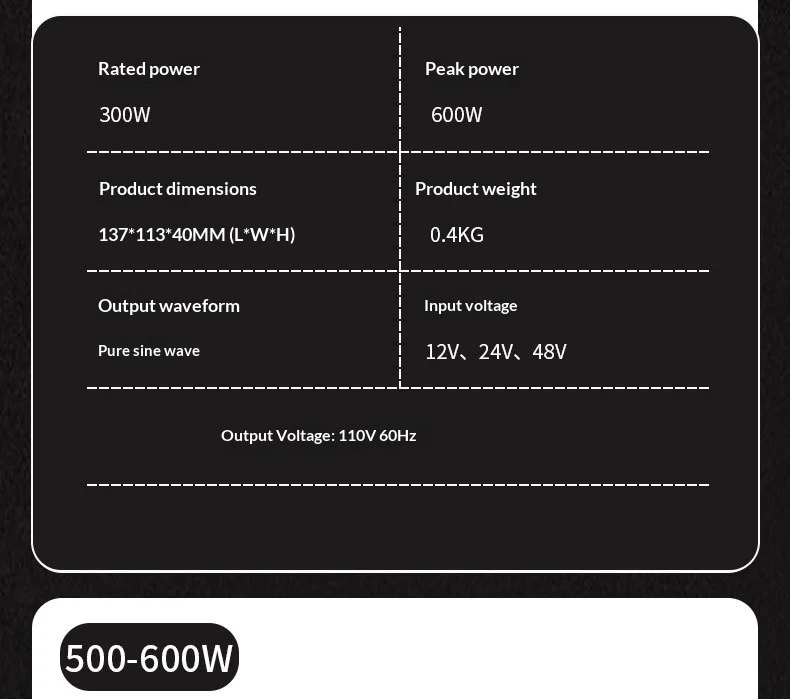 Pure Sine Wave Inverter Board 110V 60Hz DC 12V/24V/48V to AC 300W-2500W Solar Power Inverter PCB for Lithium Battery