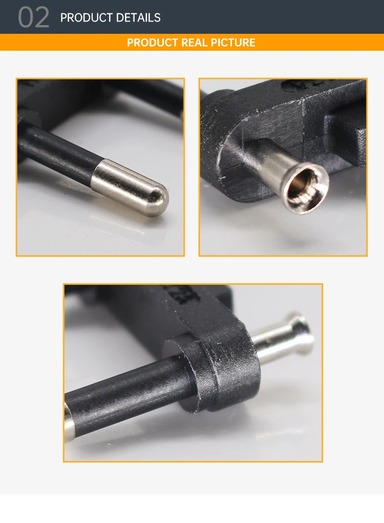 Factory Direct Supply Brazil Two Pins AC Plug Inserts Half Plastic Solid Pin Brazilian Plug Inserts Electrical Plug Inserts