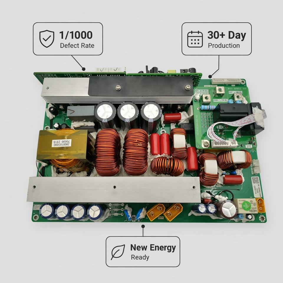 OEM ODM Custom Bidirectional Inverter Mainboard PCBA Energy Storage Power Control Board Mobile Power Bank PCB Assembly Supplier