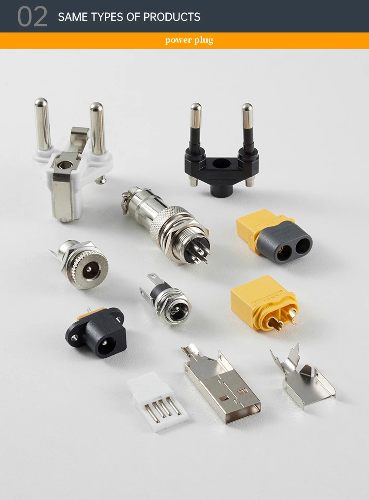 54-00063 DC Power Supply Jack Sockets DC-099 5.5 * 2.1 mm Threaded Metal Charging Sockets Female Panel Mount DC Connectors DC099