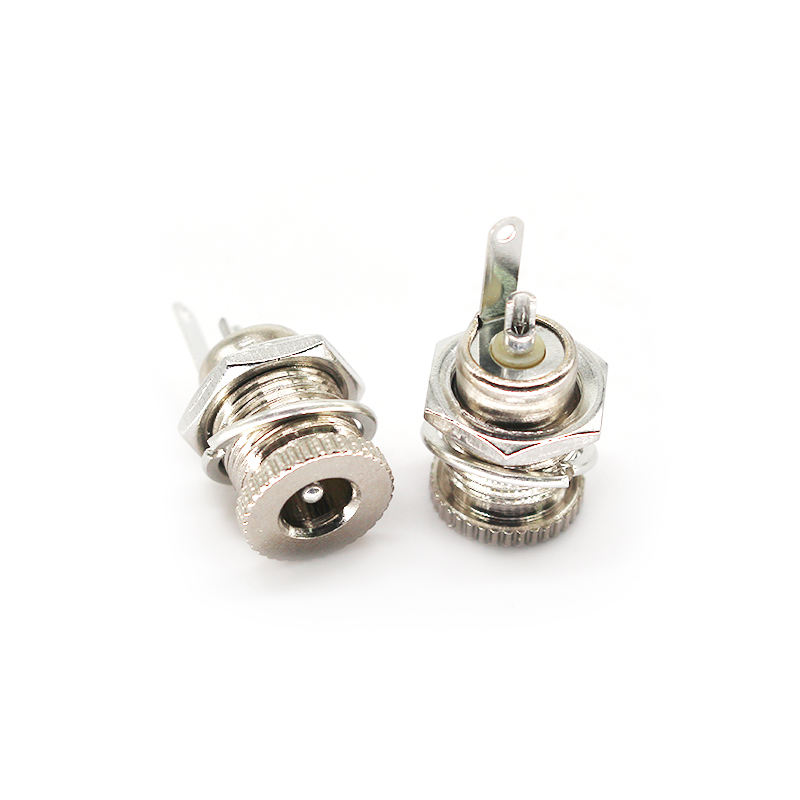 54-00063 DC Power Supply Jack Sockets DC-099 5.5 * 2.1 mm Threaded Metal Charging Sockets Female Panel Mount DC Connectors DC099