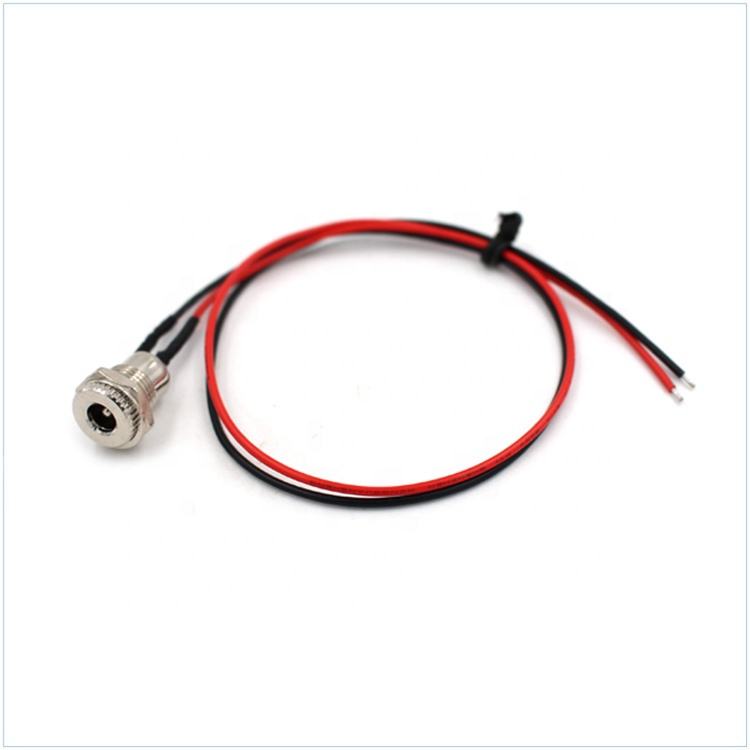 China Factory Solder Type Connectors 5.5*2.1mm Easy Assemble DC Female Socket DC Power Connectors DC Cable Adapter Wire Harness