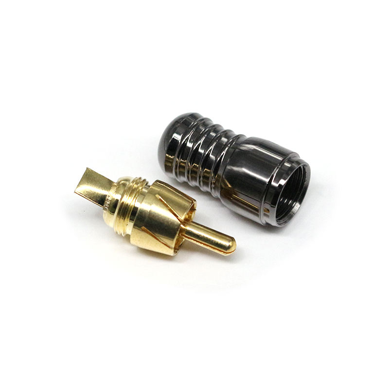 Good Quality RCA Connectors Gold Plated RCA Plugs Solder Type RCA Connectors Hi-end Audio Male Plugs for Amplifier Cable