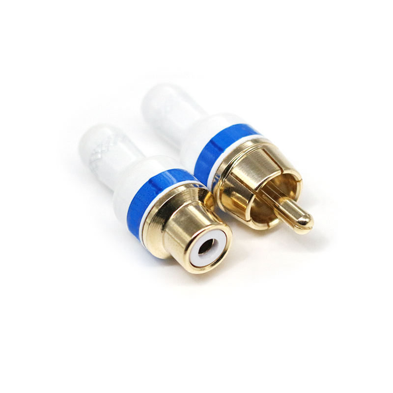 Professional Factory High Quality Gold Plated RCA Plugs RCA Sockets Assembly RCA Connectors Gold Plated Audio Connectors