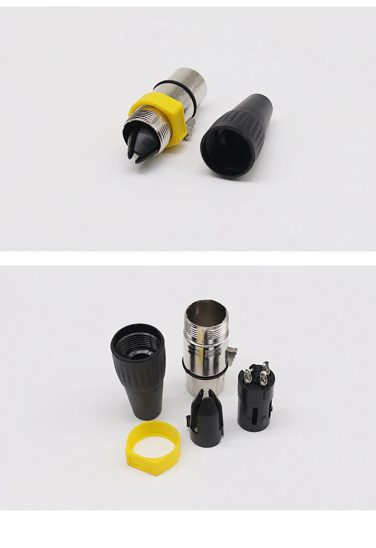 WS ELECTRONIC Hot Sale XLR Connectors 3 Pin Solder Type Connectors Audio 3-8 Pins XLR Female Jacks for Electric Speaker Cable